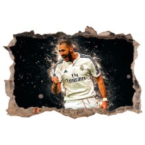 Vinilos fútbol 3d karim benzema